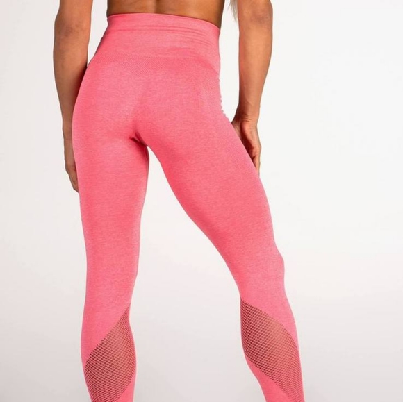 NWT Ryderwear Seamless Tights Coral/ Pink - Picture 2 of 5